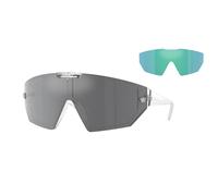 Versace Unisex Versace VE4461 148/6V Lunettes de soleil Injecté Transparent Bleu Géométrique Normale