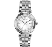 Versace VE2G00321 Aion Indiglo blanc argent bracelet en acier inoxydable montre hommes NOUVEAU