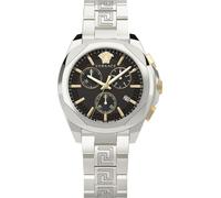 Versace VE3CA0423 Chrono Lady noir argent or Montre en acier inoxydable pour femme NOUVELLE