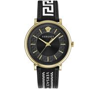 Versace VE5A01921 V-Circle Greca Edition or noir blanc Montre homme NOUVELLE