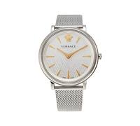 Versace VE81005 19 Montre analogique à Quartz pour Femme avec Bracelet en Acier Inoxydable, argenté, Bracelet