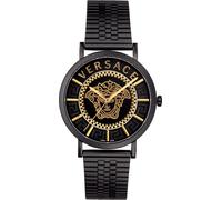 Versace VEJ400621 V-Essential or noir Montre en acier inoxydable pour homme NOUVELLE