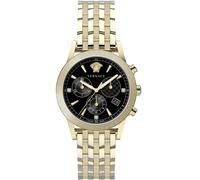 Versace VELT00919 Sport Tech Diamond Chrono noir or Montre en acier inoxydable pour femme NOUVELLE