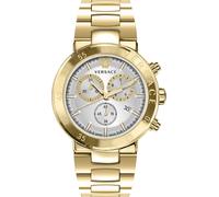 Versace VEPY00820 Urban Mystique Chronographe weiss gold Edelstahl Herren Uhr NEU