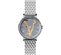 Versace VERI00620 Virtus grey silver rose gold stainless steel bracelet watch ladies NEW