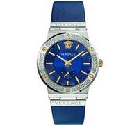 Versace - Greca Logo montre argent/or - Homme - Accessoires - Gris - Taille: ONE Size