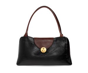 Versace - Vivian Medium Leather Bag - Femme - Sacs - Noir - Taille: ONE Size