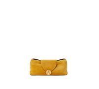 Versace - Vivian Suede Clutch - Femme - Sacs - Jaune - Taille: ONE Size
