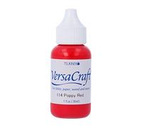 VERSACRAFT Encre pour textile rouge pavot recharge 30 ml