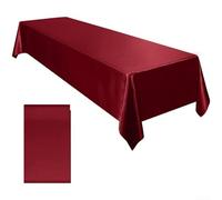 VersaGenius Nappe d'événement en satin pour mariage et fête, protège élégamment vos tables (rouge vin)