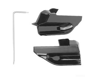 VersaGenius Paire de housses de poignée de porte arrière pour Ford Mustang Mach-E 2021-2024 - Finition noire mate anti-rayures