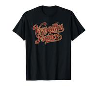 Versailles France Script Rouge et Or Vieilli T-Shirt
