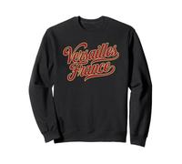 Versailles France Script Royal et Gold Print Sweatshirt