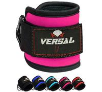 VERSAL Sangles de Cheville pour Machines à câble Fixation Multi-Gym, Manchette de Cheville pour Homme et Femme rembourré Sangle de Cheville pour haltérophilie Fitness Exercices fessiers