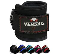 VERSAL Sangles de Cheville pour Machines à câble Fixation Multi-Gym, Manchette de Cheville pour Homme et Femme rembourré Sangle de Cheville pour haltérophilie Fitness Exercices fessiers