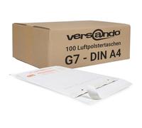 Versando - 100 enveloppes à bulles G7, dimensions extérieures: 250 x 350 mm , blanc