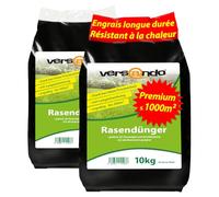 versando 20 kg Engrais gazon longue durée jusqu’à 1000 m² : apport nutritif parfait, effet longue durée jusqu’à 12 semaines, idéal pour une pelouse dense et verte - qualité premium