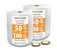 versando 2x Premium film à bulles 100m x 0,5m expédition, emballage,