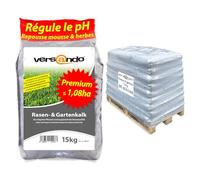 versando 540kg de chaux à gazon chaux de jardin jusqu'à 1,08ha : repousse mousse, mauvaises herbes favorise le développement du sol & des racines idéal pour le gazon avec effet longue durée