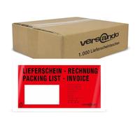 versando Lot de 1000 pochettes autocollantes pour tickets de livraison