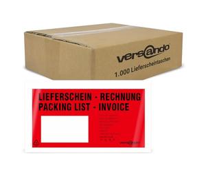versando Lot de 1000 pochettes autocollantes pour tickets de livraison