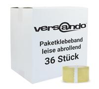 versando Lot de 36 rouleaux de ruban adhésif transparent 48 mm de large x 66 m de long