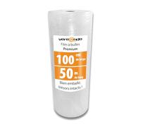 versando Premium film à bulles 50m x 1m expédition, emballage, déménagement papier bulle rouleau à deux couches