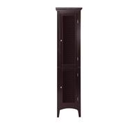 VERSANORA Armoire de Rangement Colonne de Salle de Bain Ethan Bois foncé Teamson Home ELG-598