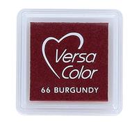 Versasmall Tsukineko Tampon encreur VersaColor Pigment, Petit Cube-Burgundy, Bordeaux
