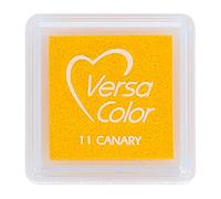 Versasmall Tsukineko Tampon encreur VersaColor Pigment, Petit Cube-Canary, Jaune