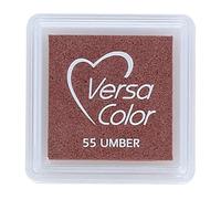 Versasmall Tsukineko VS55 Tampon encreur VersaColor Pigment, Petit Cube - Umber