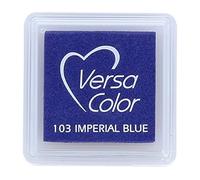 Versasmall VersaColor Tampon encreur petit cube 25 × 25 mm Pigment Imperial Bleu