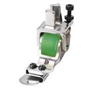 Versatile Adjustable Rolled Hemmer Presser Foot,Roller Presser Rubber Wheel Foot,Adjustable Steel Sewing Foot,Sewing Machine Attachments
