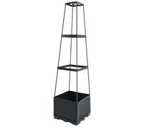 Versatile Strawberry Planter, Elevated Garden Trellis, 44.88x11x11 inch Planter Box with Climbing Support, Compact PP Tomato Grower, Strawberry Vines with Sturdy Lattice, Yard Kit for Balcony Deck