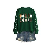 Versatile Women's Sweatshirt, Long Sleeve Crewneck Graphic Pullover for All Year