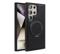 Versatileyus for Samsung Swivel Stand Premium Leather Case with Invisible Stand, for Samsung S25 S24 S23 S22 Ultra Plus (for Samsung S25 Ultra,Black)
