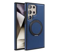 Versatileyus for Samsung Swivel Stand Premium Leather Case with Invisible Stand, for Samsung S25 S24 S23 S22 Ultra Plus (for Samsung S24 Ultra,Blue)