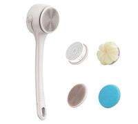 Versatilitys Brosse de douche avec tête interchangeable et double poignée pour améliorer la propreté de la peau de la douche