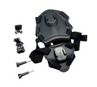 Versatilitys Harnais de caméra d'action pour chien Système de fixation rapide Rembourrage réglable pour montage sur la poitrine et le dos Fixation sécurisée Harnais de caméra réglable pour chien