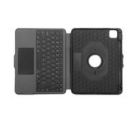 Versavu - Clavier et étui - avec trackpad - rétroéclairé - sans fil - Bluetooth 5.0 - QWERTZ - Allemand - noir