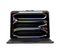Versavu - Clavier et étui - rétroéclairé - sans fil - Bluetooth 5.0 - QWERTY - Espagnol - noir
