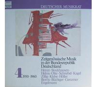 Verschiedene Interpreten: - Deutscher Musikrat - Zeitgenössische Musik in der Bundesrepublik Deutschland, Vol. 4: 1950-1960 (Dokumentation) [Vinyl Schallplatte] [3 LP Box-Set] [Vinyl] Verschiedene Komponisten:; Hans Werner Henze; Karlheinz Stockhausen; Hans G. Helms; Dieter Schnebel