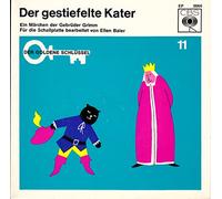 verschiedene Künstler - Der gestiefelte Kater / Der goldene Schlüssel 11 / Klapp-Bildhülle mit Original Kunststoff Innen- und Aussenhülle / CBS EP 0064 / Deutsche Pressung / 7 Zoll Vinyl Single Schallplatte /