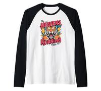 Verse biblique chrétienne rétro « The Heavens are Roaring » Manche Raglan