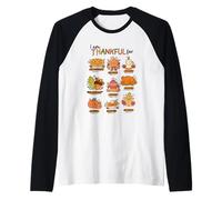 Verse biblique de Thanksgiving chrétien « I Am Thankful for Autumn » Manche Raglan