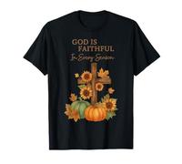 Verse biblique God is Faithful in Every Season Fall T-Shirt
