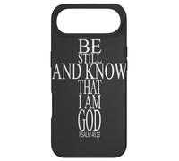 Verse biblique Psaume 46:10 Be Still and Know That I Am God Coque pour iPhone Air