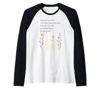 Verse de la Bible chrétienne et Toute ma Vie tu as été fidèle Manche Raglan
