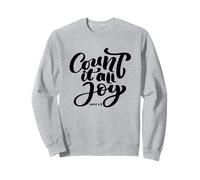 Verse de la Bible Women Men Count It All Joy James God Scripture Sweatshirt