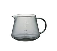 Verse en verre sur la cafetière, tasse à café, thés, boissons glacées, eau versée par goutte à goutte avec filtre gradué, pot durable